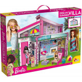 Casa din Malibu Barbie, vila din 2 etaje din carton, mobila 3D, 4 ani+, LISCIANI