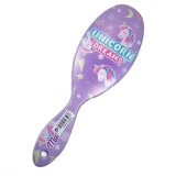 Perie Par Copii Martinelia Unicorn Dreams, Mov, +3 Ani, Protectie Scalp, 22cm, Non-Toxic
