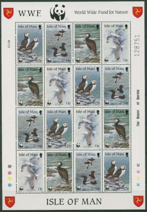 INSULA MAN 1989 FAUNA ,PASARI MARINE COLITA