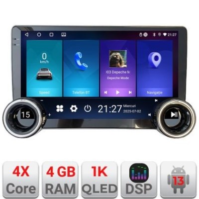 Navigatie Alfa Romeo 159 2005-2011 dedicata Android cu butoane radio gps internet 4+64 InCell display Qled 1K Rockchip Kit-+EDT-E211-RK CarStore Techn foto