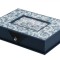 Cutie mica Leonardo Compact pentru 12 inele - Albastru regal
