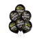 Set 6 baloane latex Happy Birthday to you D11, negru, 30 cm