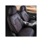 Set Huse Scaune Auto pentru Ssangyong Korando - Panda Nepal, material textil cu piele ecologica, cu fermoare pentru bancheta rabatabila, negru cu cusa