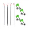 Set 4 Suport Lanseta Pescuit 115cm Extensibil + 4 Clopotei Alarma EAST SHARK