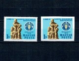 Ungaria 1970 - Conferința FAO, dantelat si nedantelat neuzat