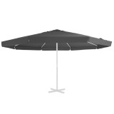 vidaXL P&acirc;nză de schimb umbrelă de soare de exterior, antracit, 515 cm