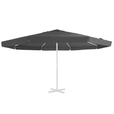 vidaXL P&amp;acirc;nză de schimb umbrelă de soare de exterior, antracit, 515 cm foto