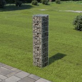 vidaXL Perete gabion cu capace, 20x20x100 cm, oțel galvanizat