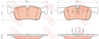Set placute frana,frana disc BMW Seria 2 Cupe (F22, F87) (2013 - 2016) TRW GDB1935 foto