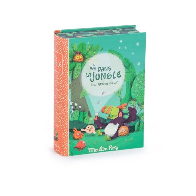 Cutie cu lanterna de proiectat povesti In jungla, Moulin Roty foto