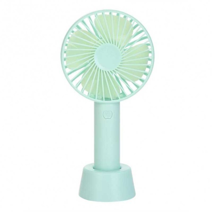 Ventilator de mana cu acumulator, portabil, 3 trepte viteza, incarcare USB, bonus acumulator