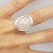 Superb inel vintage din argint si quartz