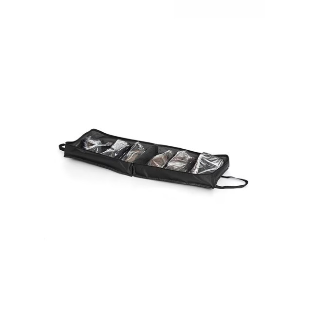 Geanta organizator pantofi, OM Market, 6 compartimente, Negru