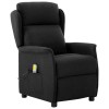VidaXL Scaun de masaj cu pernă Negru 67.5 x 93.5 x 101.5 cm țesătură 348351