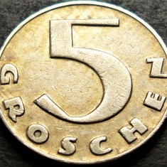 Moneda istorica 5 GROSCHEN - AUSTRIA, anul 1931 * cod 1728 B