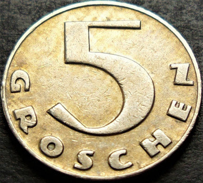 Moneda istorica 5 GROSCHEN - AUSTRIA, anul 1931 * cod 1728 B foto