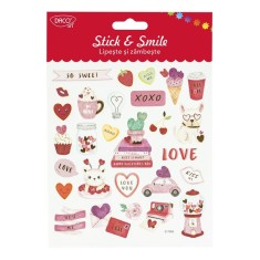 Love Lipește și z&acirc;mbește - Abtibild Daco