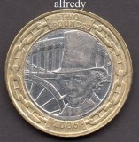 Anglia, Marea Britanie, 2006 2 Pounds, Comemorativa, Brunel, Pod
