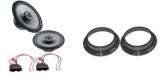 Pachet Audio Fata Hertz Uno X165 VW Golf 5/6 (V/VI) + Inele Adaptare + Conectori - Putere 220W, Impedanta 4 Ohmi