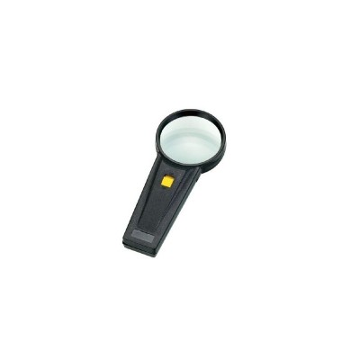 Lupa de mana cu bec , diametru 65 mm , factor marire 4x , negru foto
