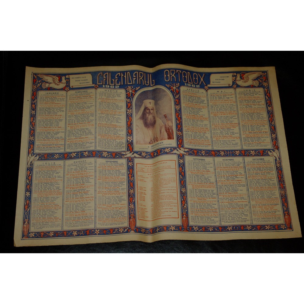 Calendar crestin ortodox 1962 | arhiva Okazii.ro