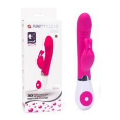 Pretty Love Gene - Vibrator Iepuraș cu Sincronizare Vocală, 20,4 cm