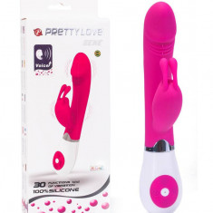 Pretty Love Gene - Vibrator Iepuraș cu Sincronizare Vocală, 20,4 cm