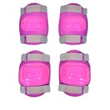 Set protectie pentru fetite, pentru genunchi si coate, roz, 12, 5x15, 5 cm si 11, 8x14, 5 cm