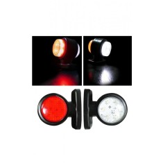 Set 2 Lampi led pentru gabarit 12v-24v rosu+ alb
