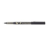 Pachet 12 buc roller v7 hi-tecpoint pilot 0.7 mm varf mediu Roller Pilot V7 Hi-Tecpoint 0.7 mm negru