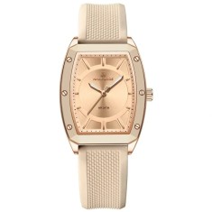 Ceas Dama Naviforce 5049 Crem - Afișaj Analog, Fashion, Casual, Rezistent la Apă 3ATM