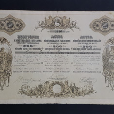 Actiune 1897 banca de credit din Nemetbogsan , banca , actie , titlu , actiuni