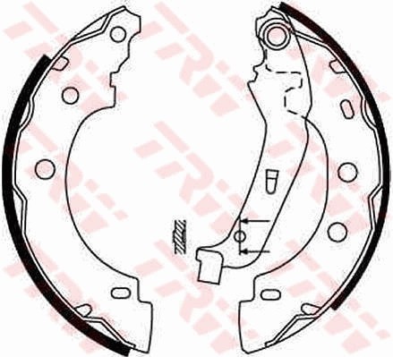 TRW GS8650 Set saboti frana