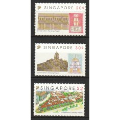 Singapore 1993 - Cladiri, arhitectura, serie neuzata