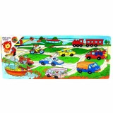 Puzzle lemn - Mijloace de transport, 21 piese