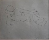 Tablou Leon Misosniky - Nud (grafica) *avangarda, scoala M.H. Maxy* 1938