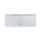 Jardiniera decorativa, sistem irigare, imitatie ratan, alb, 30 L, 60x25x24 cm, Rato Case