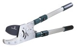 Foarfecă de crengi cu nicovală și clichet, cu m&acirc;ner telescopic, 50 mm grosime de tăiere