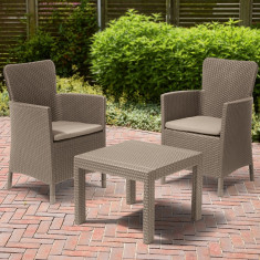 Set mobilier gradina cappuccino Keter Salvador