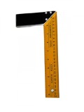 Echer tamplarie din aluminiu, 0-25 cm, galben/negru