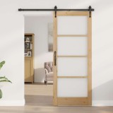 Ușa Interioară cu Sticlă &quot;ORKDAL&quot; 83x202x4 cm Lemn Masiv de Pin