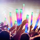 Bagheta Luminoasa LED Foam Stick 46cm Multicolor ProCart - Accesorii Petreceri, Festivaluri, Concerte - Baterii Incluse