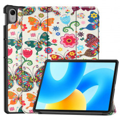 Husa tableta compatibila huawei matepad 11.5", foldpro cu microfibra, auto sleep/wake, butterfly