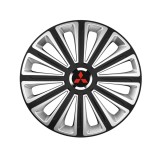 Set 4 capace roti R16 Compatibil Cu Mitsubishi Trend Silver-Black