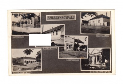 CP Nusfalau - mozaic, ocupatia maghiara, circulata, 1943, stare buna foto