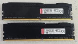 Kit Memorie RAM Kingston HyperX Fury Black 16GB (2x8GB) DDR4 2666MHz CL16 1.2V DIMM HX426C16FB2K2/16