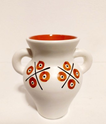 Vaza ceramica vintage 13 cm inaltime, 8 cm diametru foto