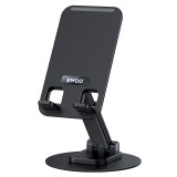 Suport birou rotativ 360 grade pentru telefon negru BWOO ZJ132
