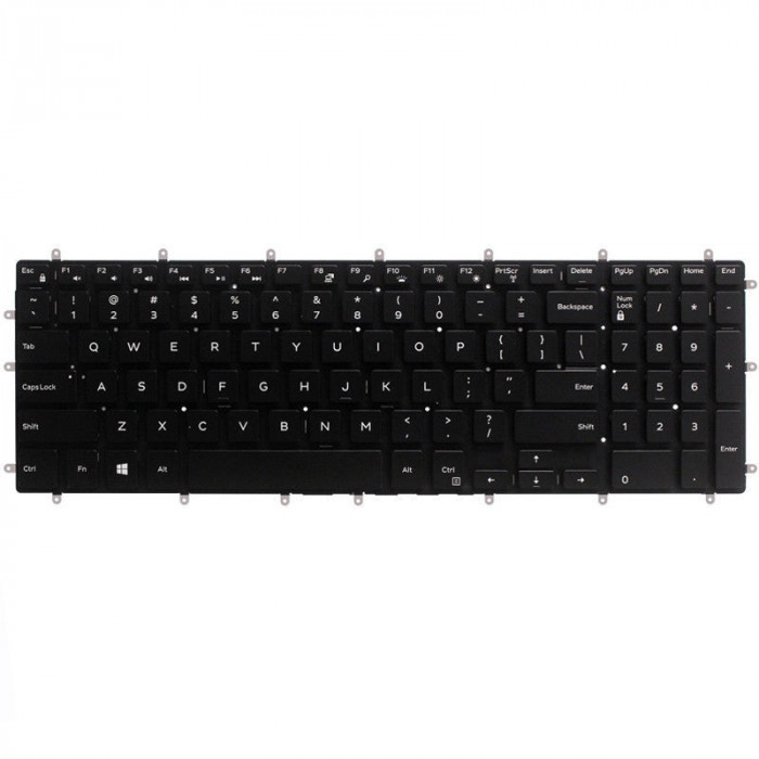 Tastatura Laptop, Dell, Vostro 3580, 3581, 3582, 3583, 3584, 3590, 3591, 7570, 7580, iluminata, layout US