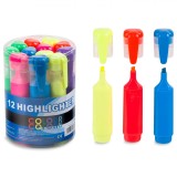 Evidențiatoare, Colour, Set 12 Bucăți, Multicolor, Plastic, Oem